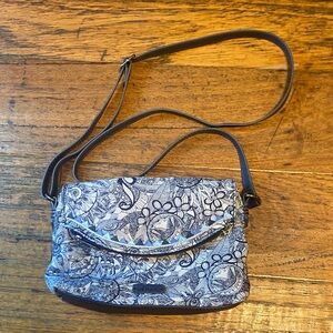 Floral Blue Crossbody Bag